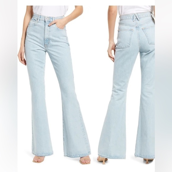 SLVRLAKE Indiana Super High Waist Flare Jeans size 29 - Picture 1 of 13